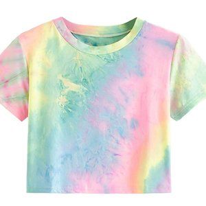 Pastel Tie Dye Crop Top